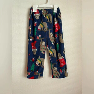Carters boys fleece sloth Christmas pajama pants size 5T